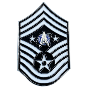 United States Space Force Pin U.S. Department of the Air Force Senior Enlisted Advisor Chief Master Sergeant Rank CL7-10 - www.ChallengeCoinCreations.com