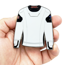Load image into Gallery viewer, SpaceX Nasa inspired uniform Shirt Challenge Coin Crew Dragon spacecraft Resilience Falcon 9 C207 Kennedy Space Center G-015 - www.ChallengeCoinCreations.com