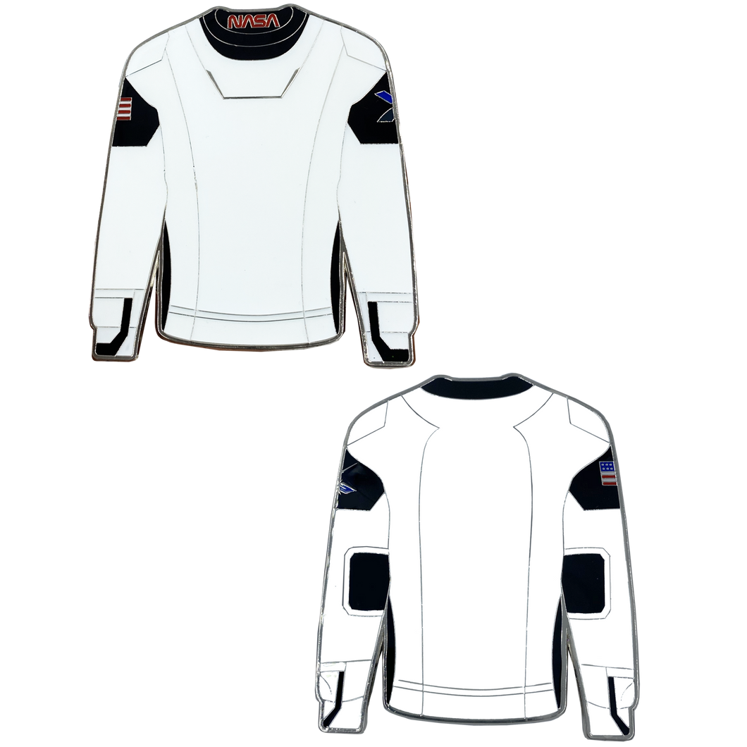 SpaceX Nasa inspired uniform Shirt Challenge Coin Crew Dragon spacecraft Resilience Falcon 9 C207 Kennedy Space Center G-015 - www.ChallengeCoinCreations.com