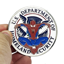 Load image into Gallery viewer, Homeland Spidey Challenge Coin Border Patrol CBP TSA FAM fema hsi ice BL11-009 - www.ChallengeCoinCreations.com