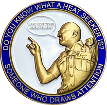 Load image into Gallery viewer, Heroes of the Highway version 4 Heat Seeker Edition &quot;Late for your Job at Nasa&quot; CSP Challenge Coin CT Trooper Matthew Spina EL6-012 - www.ChallengeCoinCreations.com