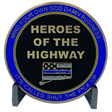 Heroes of the Highway Version 3 Dispensary Container CSP Challenge Coin inspired by Connecticut State Police CT Trooper Matthew Spina DL6-08 - www.ChallengeCoinCreations.com