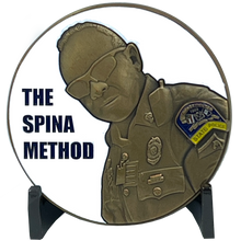 Load image into Gallery viewer, CSP Version 6 Spina Method Communications Challenge Coin inspired by Connecticut State Police CT Trooper Matthew Spina BL9-010 - www.ChallengeCoinCreations.com