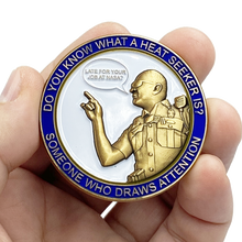 Load image into Gallery viewer, Heroes of the Highway version 4 Heat Seeker Edition &quot;Late for your Job at Nasa&quot; CSP Challenge Coin CT Trooper Matthew Spina EL6-012 - www.ChallengeCoinCreations.com