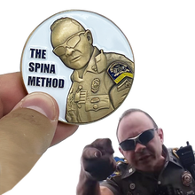 Load image into Gallery viewer, CSP Version 6 Spina Method Communications Challenge Coin inspired by Connecticut State Police CT Trooper Matthew Spina BL9-010 - www.ChallengeCoinCreations.com