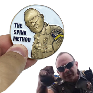 CSP Version 6 Spina Method Communications Challenge Coin inspired by Connecticut State Police CT Trooper Matthew Spina BL9-010 - www.ChallengeCoinCreations.com