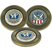 Load image into Gallery viewer, CBP Border Patrol Field Operations Air and Marine AMO BP Agent cbpo Spinner Challenge Coin BL13-003 - www.ChallengeCoinCreations.com