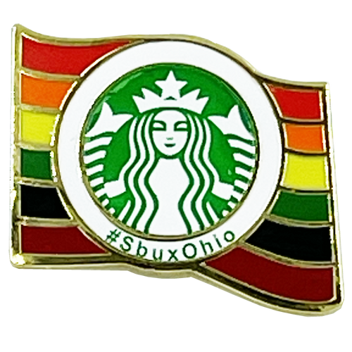 Starbucks LGBTQ+ Rainbow Flag Pride Parade Pin #SbuxOhio BL11-019 - www.ChallengeCoinCreations.com