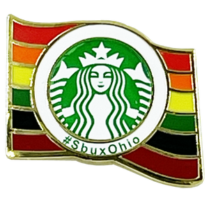 Starbucks LGBTQ+ Rainbow Flag Pride Parade Pin #SbuxOhio BL11-019 - www.ChallengeCoinCreations.com