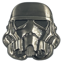 Load image into Gallery viewer, Star Wars Stormtrooper inspired Storm Trooper pin with dual posts Mandalorian EE-016 - www.ChallengeCoinCreations.com