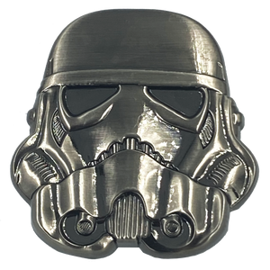 Star Wars Stormtrooper inspired Storm Trooper pin with dual posts Mandalorian EE-016 - www.ChallengeCoinCreations.com