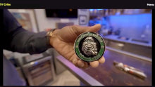Load image into Gallery viewer, AS SEEN ON MTV CRIBS MICHAEL STRAHAN EDITION Corrections CO Thin Gray Line Correctional Officer Cigar Gorilla Challenge Coin Tap Dat Ash Some People Meditate We Smoke Cigars BL12-010