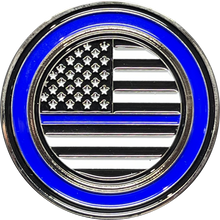 Load image into Gallery viewer, Suck it Rocket Pop Challenge Coin Thin Blue Line Police CBP lapd Chigaco NYPD Baltimore fbi ATF fam hsi BL14-012 - www.ChallengeCoinCreations.com