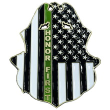 Load image into Gallery viewer, CBP Border Patrol Agent Superman BPA Thin Green Line Challenge Coin Man of Steel MM-006 - www.ChallengeCoinCreations.com
