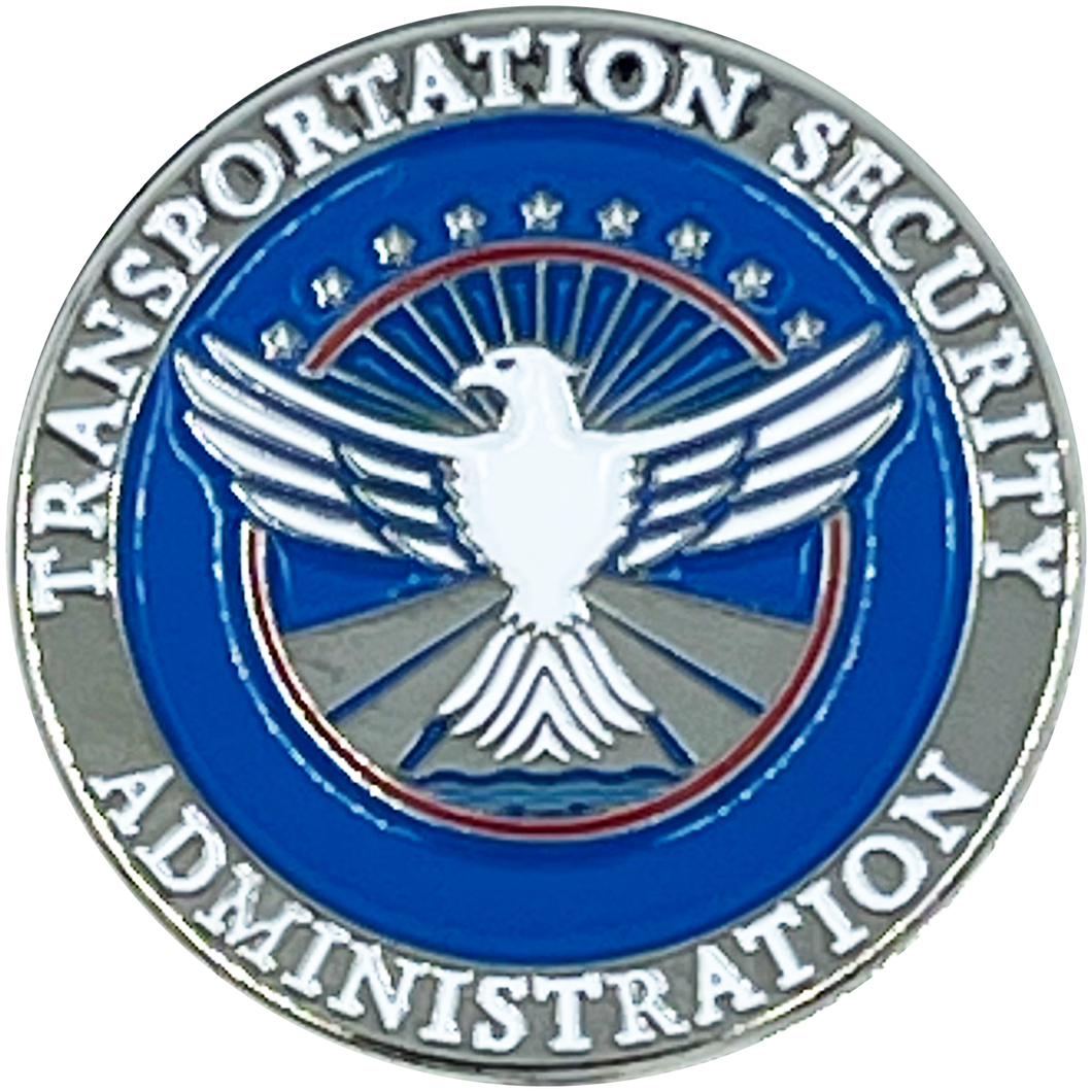 TSA Officer lapel pin Transportation Security Administration Special Agent BL10-018 - www.ChallengeCoinCreations.com