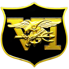 Load image into Gallery viewer, Navy Seal Team 6 Naval Special Warfare Lion Trident Shield Challenge Coin Seal Team Six GL11-008