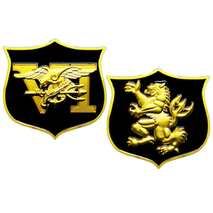 Navy Seal Team 6 Naval Special Warfare Lion Trident Shield Challenge Coin Seal Team Six GL11-008
