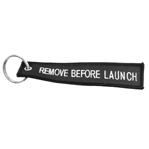 Tesla 3 X S Y REMOVE BEFORE LAUNCH Keychain or Luggage Tag or black zipper pull SpaceX EL5-020 LKC-16 - www.ChallengeCoinCreations.com