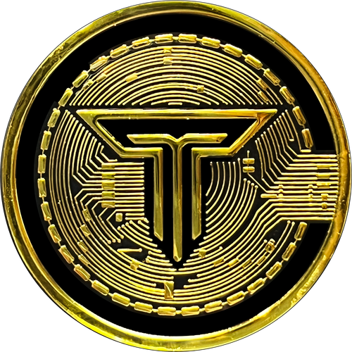 Elon Musk inspired parody Tesla Token Crypto Challenge Coin SpaceX collectible GL2-007