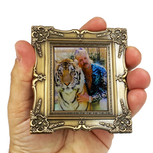 Load image into Gallery viewer, Huge Tiger King Joe Exotic Carole Baskin Challenge Coin CL2-18 - www.ChallengeCoinCreations.com