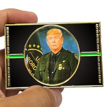 Load image into Gallery viewer, Donald J. Trump 2024 BPAs for Trump MAGA CBP Border Patrol Parody Challenge Coin EL13-013