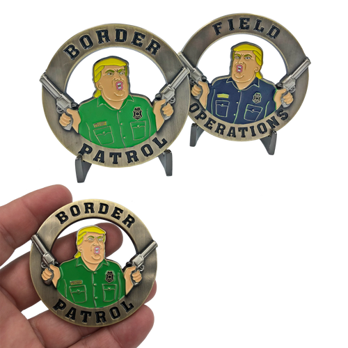 Donald Trump CBP Officer and Border Patrol Agent Challenge Coin POTUS MAGA GG-007