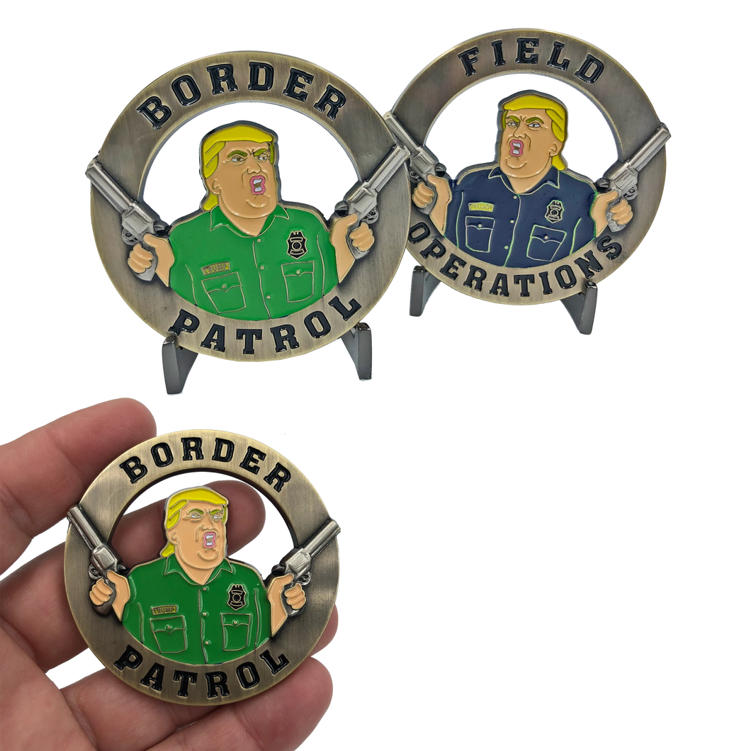 Donald Trump CBP Officer and Border Patrol Agent Challenge Coin POTUS MAGA GG-007