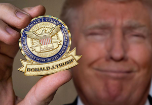 President Donald J. Trump 45 MAGA Make America Great POTUS White House Challenge Coin J-023 - www.ChallengeCoinCreations.com