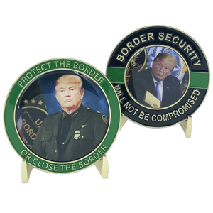 Trump Border Patrol Challenge Coin CBP K-011 - www.ChallengeCoinCreations.com