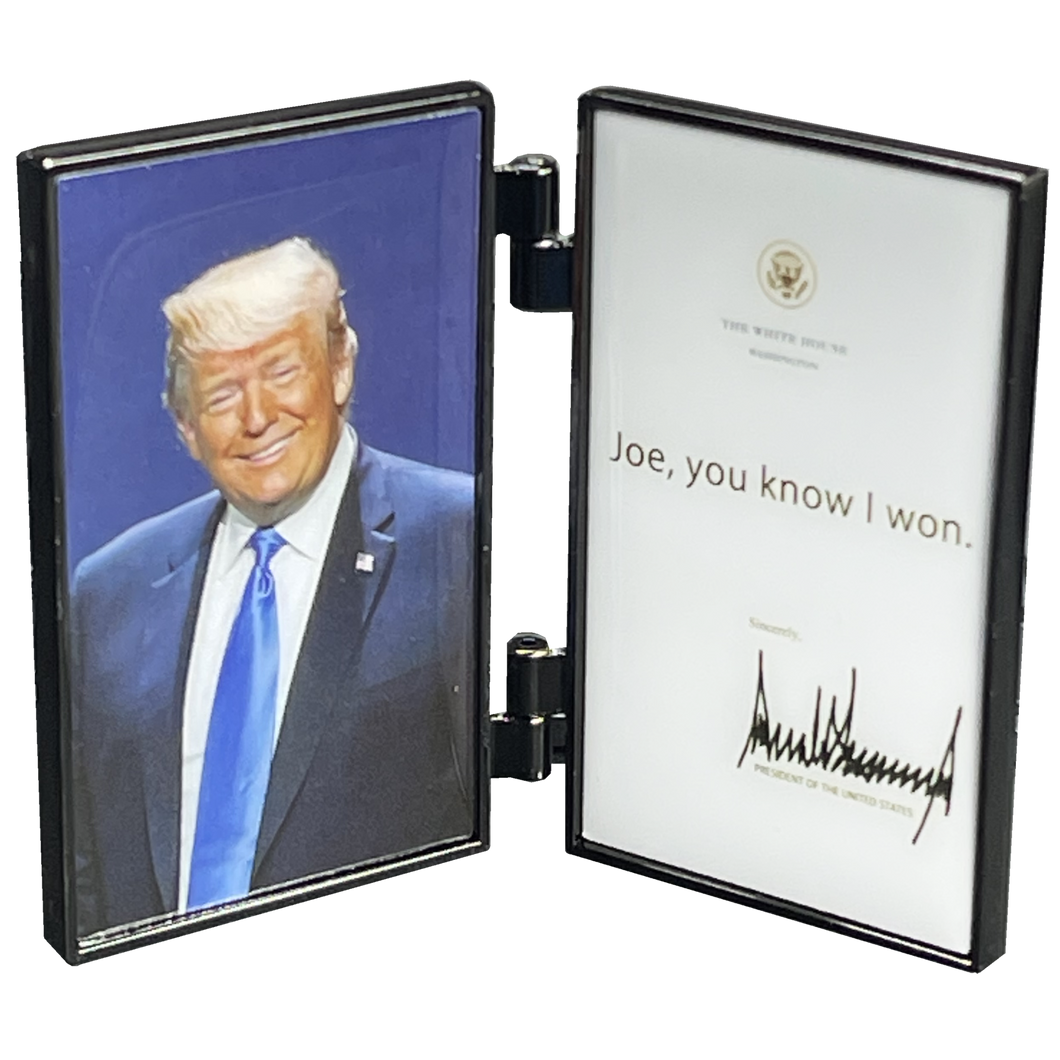President Donald J. Trump 45 MAGA White House Folder Joe Biden Memo Challenge Coin POTUS Secret Service BL4-014 - www.ChallengeCoinCreations.com