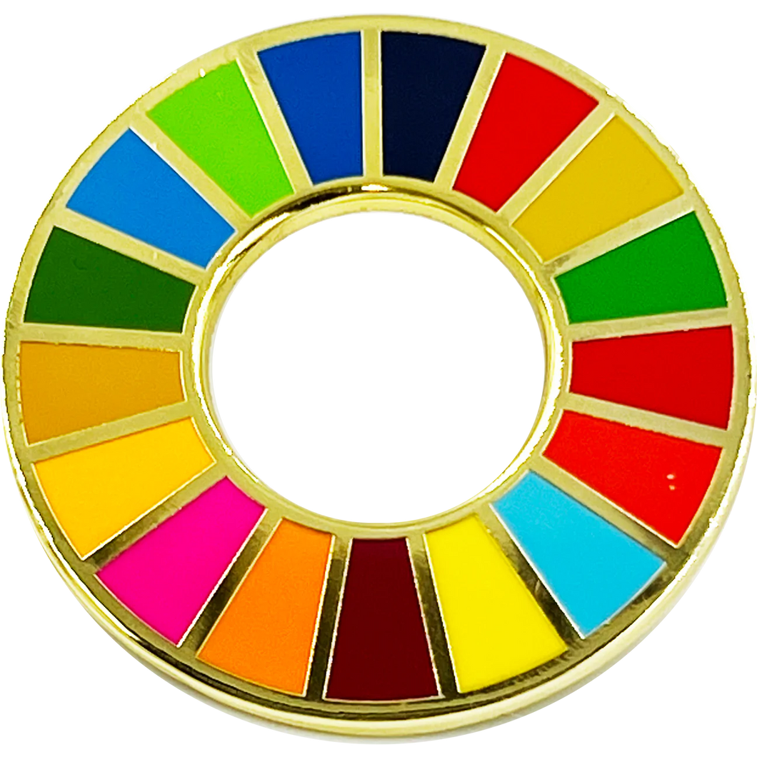 UN 17 Sustainable Development Goals United Nation not NATO Global Goals Lapel Pin Blueprint for Peace GL3-004 P-001C