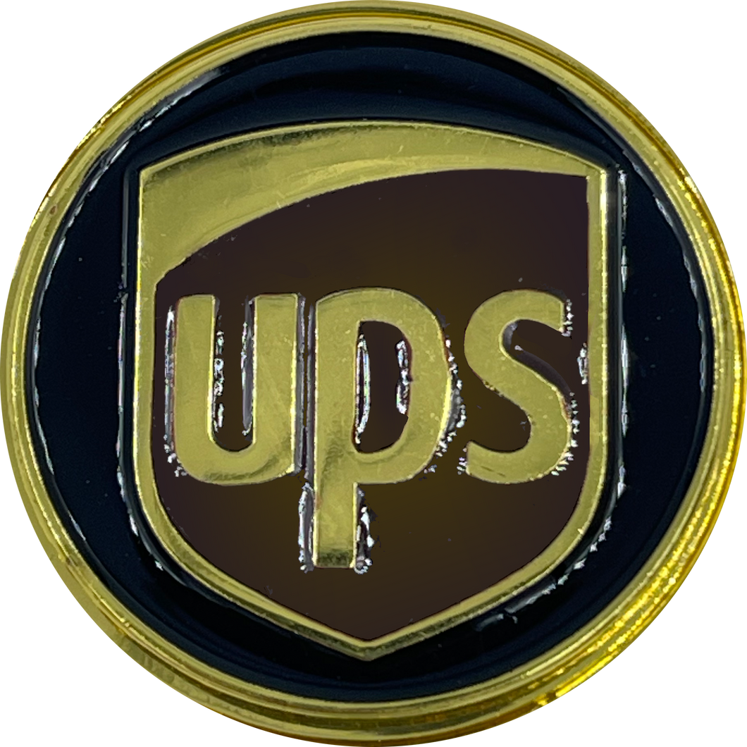 UPS lapel pin BL10-012 - www.ChallengeCoinCreations.com