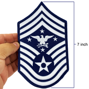 Senior Enlisted Advisor to the Chairman of the Joint Chiefs of Staff Air Force Senior Enlisted Advisor Chief Master Sergeant Rank (Eagle Looking Left) USAF Patch  DL1-14 PAT-263 (E)