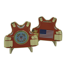 Load image into Gallery viewer, USCG Coast Guard Body Armor Challenge Coin H-017 - www.ChallengeCoinCreations.com