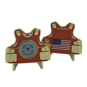USCG Coast Guard Body Armor Challenge Coin H-017 - www.ChallengeCoinCreations.com