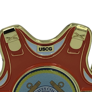 USCG Coast Guard Body Armor Challenge Coin H-017 - www.ChallengeCoinCreations.com