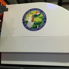 Load image into Gallery viewer, Parody USPS Postal Service Keep Your Bush Trimmed 3.5&quot; Sticker 2 Pack Letter Mail Carrier Inspector