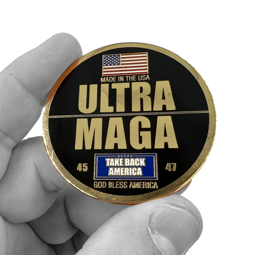 Save America Again Ultra MAGA President Trump Challenge Coin 45 Take America Back 47 EL12-007