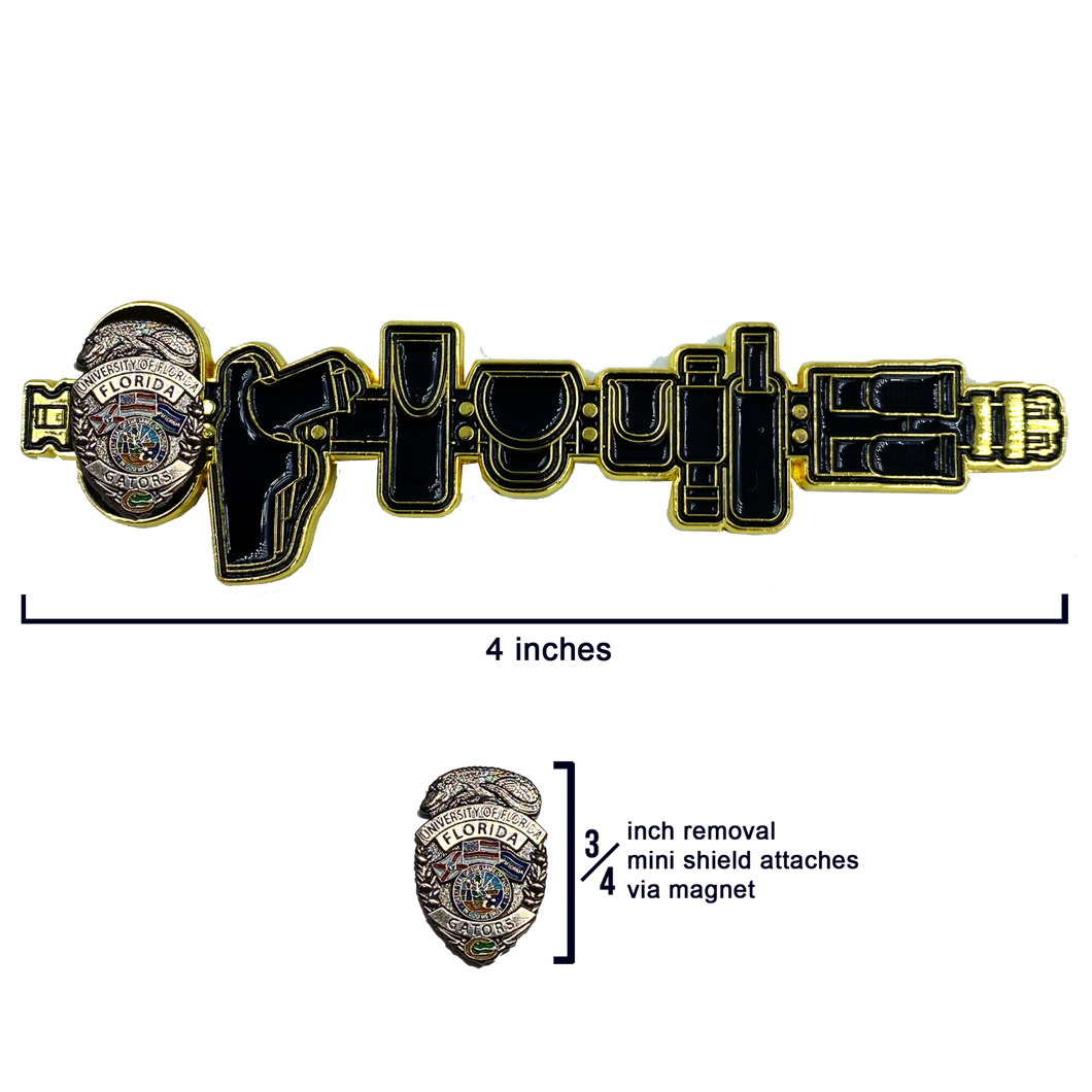 University of Florida Gators Police Duty Belt Challenge Coin BB-007 - www.ChallengeCoinCreations.com