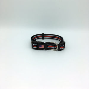 Thin Red Line Dog Collar Firefighter Fireman EMS Rescue Paramedic Medic EMT - www.ChallengeCoinCreations.com