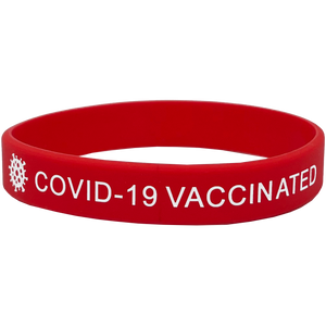 Vaccinated Silicon Rubber Bracelet Hospital Pandemic Covid-19 ICU RN LPN BSN ER POLICE BL3-010 - www.ChallengeCoinCreations.com