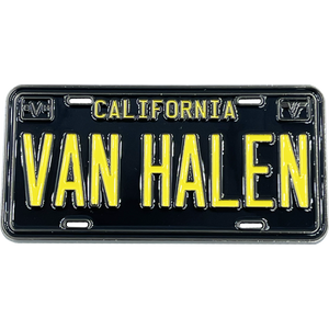 Large 3 inch Eddie Van Halen California License Plate Pin BL12-020 - www.ChallengeCoinCreations.com