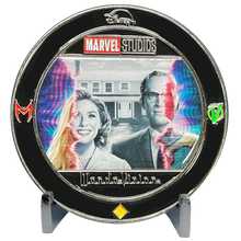 Load image into Gallery viewer, Wanda Vision Challenge Coin WandaVision Hex Vision SWORD BL11-005 - www.ChallengeCoinCreations.com