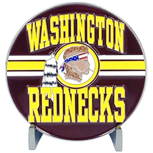 Washington Rednecks WE ONLY KNEEL FOR JESUS Challenge Coin DL8-01 - www.ChallengeCoinCreations.com