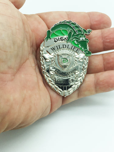 Silver Version Disney Security Inspired Wildlife Relocation Officer Pin MR-002 - www.ChallengeCoinCreations.com