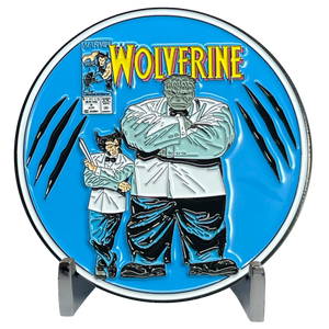 Marvel Wolverine Comic Book inspired Alaska Police Challenge Coin BL11-003 - www.ChallengeCoinCreations.com