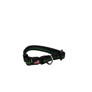 Classic Thin Green Line Dog Collar Border Patrol Sheriff Deputy Honor First - www.ChallengeCoinCreations.com