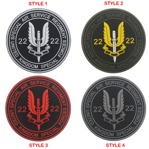 British SAS Regiment Untited Kingdom Special Forces 3D PVC Hook and Loop Patch Morale Patch  FREE USA SHIPPING SHIPS FREE FROM USA  PAT-714 715 716 717