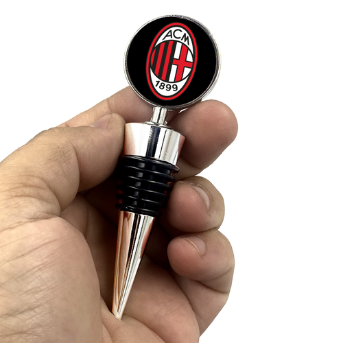AC Milan Wine stopper Football Soccer Futball  Serie A The Red and Blacks - www.ChallengeCoinCreations.com