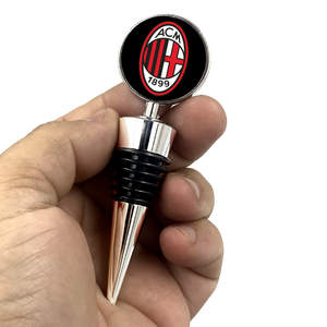 AC Milan Wine stopper Football Soccer Futball  Serie A The Red and Blacks - www.ChallengeCoinCreations.com